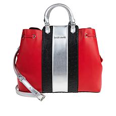 Sassy Jones Lori Mixed Material Tote