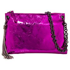 Sharif Legacy Metallic Glazed Chain Strap Mini Hobo