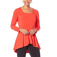 Shavonne Dorsey Square Neck Hi-Low Peplum Top