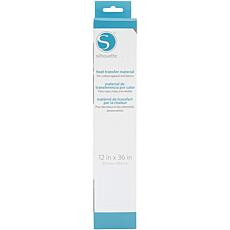 Silhouette Smooth Heat Transfer Material in White