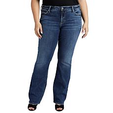 Silver Jeans Co. Plus Size Elyse Mid Rise Slim Bootcut Jeans