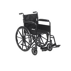 Silver Sport 1 Wheelchair w Full Arms, Swing Away Removable Footrest