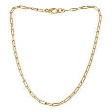 Soave Oro 14K Electroform 22" Paperclip Chain Necklace