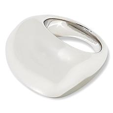 Soave Oro 14K Gold Electroform Polished Dome Ring