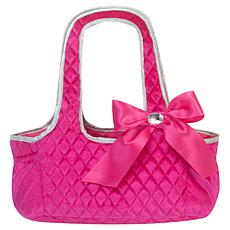 Sophia's by Teamson Kids Quilted Tote Bag Doll Carrier with Pockets