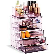 Sorbus Makeup and Jewelry Storage Case w/Top Tray (4 Lg/2 Sm Drawers)