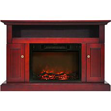 Sorrento Fireplace Mantel w/Electronic Fireplace Insert