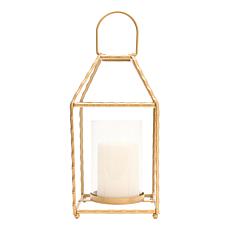 South Street Loft Metal Lantern with LED Candle and Remote