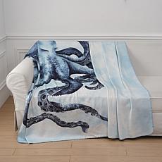 South Street Loft Oversized Octopus Printed Plush Throw