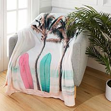 SouthStreet Loft Printed 100% Polyester Plush Throw