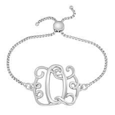 Stainless Steel Initial Chain Adjustable Bracelet