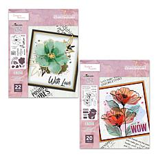 Stamps by Me Floral Theme Stamps and Dies 42-piece Kit 