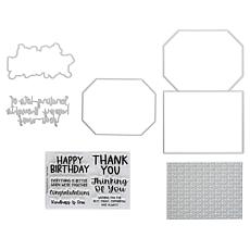 Stamps of Life Happy Thoughts Octagonal Side-Fold A2 Card Kit