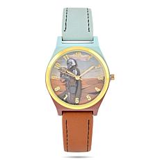 Star Wars Mandalorian with Grogu Women's Bi-Color Strap Watch