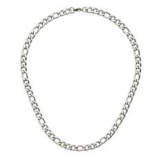 Stately Steel Men's 24" Figaro Link Chain