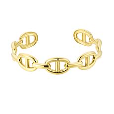 Stately Steel Stainless Steel Knot Cuff Bangle Bracelet