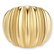 Stately Steel Stainless Steel Sculpted Cable Ring