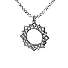 Sterling Silver Crown Chakra Pendant with Chain