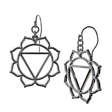 Sterling Silver Solar Plexus Chakra Earrings