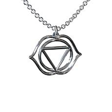 Sterling Silver Third Eye Chakra Pendant with Chain