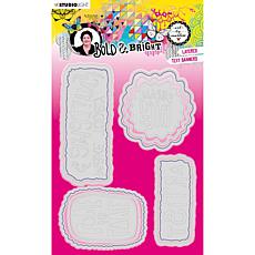 Studio Light Die Layered Word Banners Bold & Bright 100x160x1mm nr.135