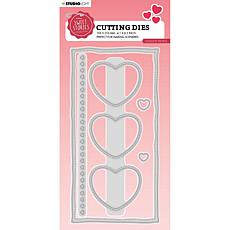 Studio Light SL Cutting Die Slimline Hearts Sweet Stories 4 PC