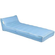 SUNNYLiFE Luxe Lie-On Lounger Inflatable Pool Float - La Mer Med Blue