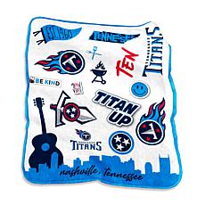 Tennessee Titans 60'' x 70'' Retro Stripe Flannel Fleece Blanket