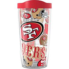 NFL San Francisco 49ers 14oz Rocks Glass Set with Silicone Grip - 2pc