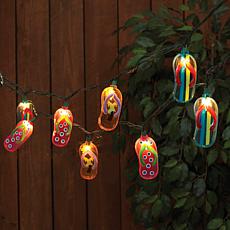 The Gerson Companies Decorative Multicolor Flip Flop LED String Lights
