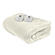 Therahaus by Therapedic Heated Blanket, Queen, Ivory