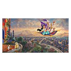 Thomas Kinkade Disney Aladdin - 16" x 31" Gallery Wrapped Canvas