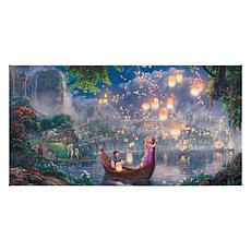 Thomas Kinkade Disney Tangled - 16" x 31" Gallery Wrapped Canvas