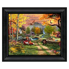 Thomas Kinkade Disney The Fox and the Hound - 16" x 20" Brushstroke...
