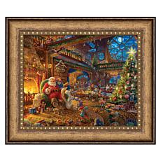 Thomas Kinkade Santa's Workshop - 16" x 20" Brushstroke Vignette (G...