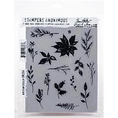 Tim Holtz Cling Stamps 7" x 8.5" - Winter Watercolor