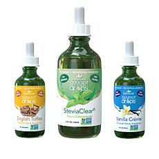 Tony Little Liquid Sweetener by Sweet Leaf 3-pack of Flavors