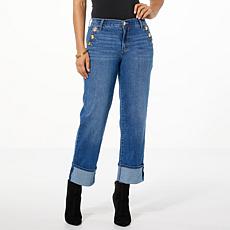 Tower Hill by Christie Brinkley Mid-Rise Relaxed Wide-Leg Jean