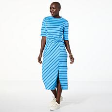 Tower Hill by Christie Brinkley Twist Waist Ponte Dress