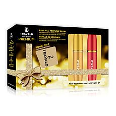 Travalo Lux 2-piece Refillable Fragrance Atomizer Gift Set with Pouch
