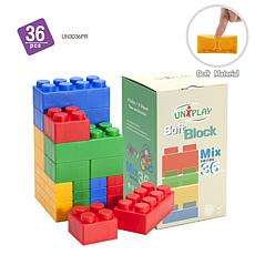 UNiPLAY Mix Soft Building Blocks 36-Piece