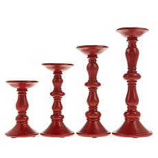 Unmatched Graduated Height Candlesticks - Set of 4