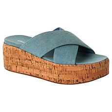 Urban Sport Quinci Denim Platform Wedge Sandal