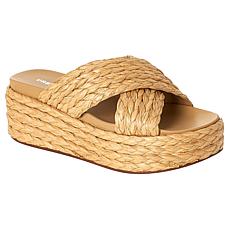 Urban Sport Quinci Raffia Platform Wedge Sandal