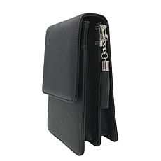 Vegan Saffiano Leather Crossbody Purse