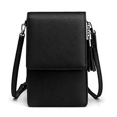 Vegan Saffiano Leather Crossbody Purse