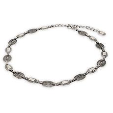 Vince Camuto Mixed Size Braided Chain Belt