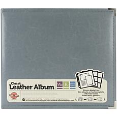 We R Classic Leather D-Ring Album 12X12 - Charcoal