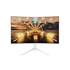 Westinghouse, 27" Computer Curved Gaming Monitor - White