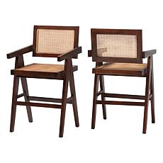 Wholesale Interiors bali and pari Kresna Rattan Counter Stool Set of 2